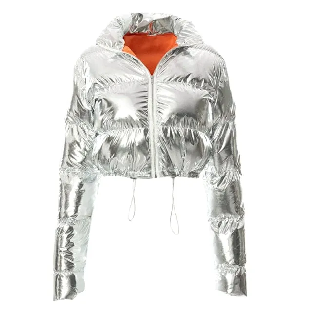 Ohsaucy Foil Look and Fluffy Faux Fur Bubble Puffers