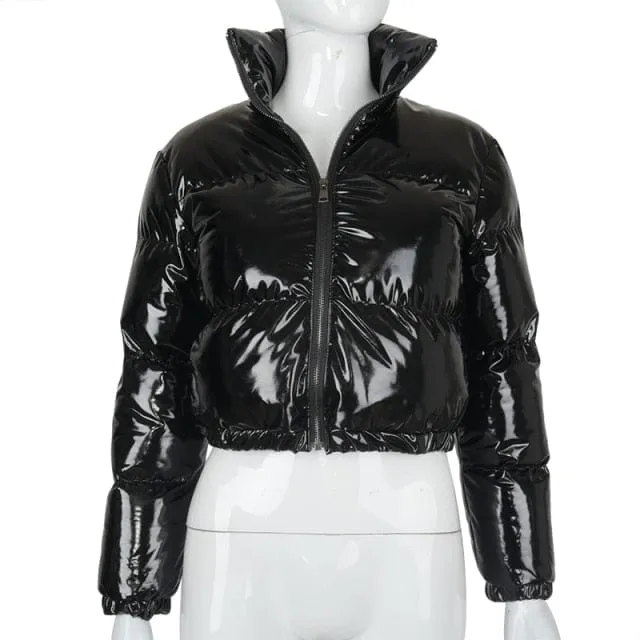 Ohsaucy Foil Look and Fluffy Faux Fur Bubble Puffers