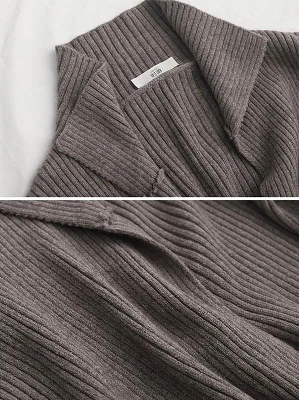 Original Solid With Pocket Cardigans Outerwear
