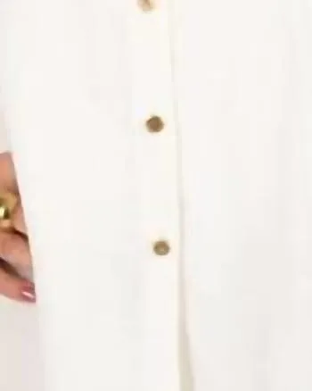 Oxford Shirt in Linen White | Linen White