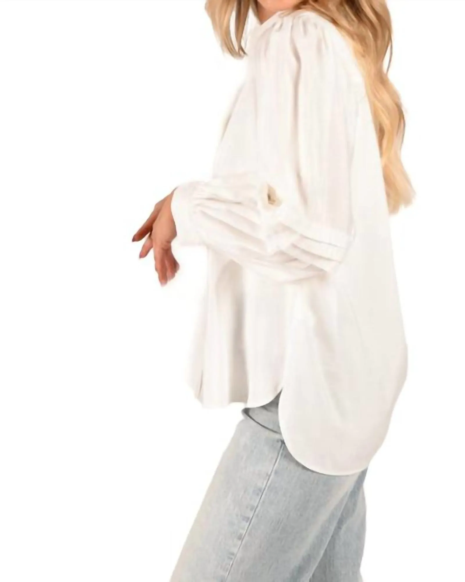 Oxford Shirt in Linen White | Linen White