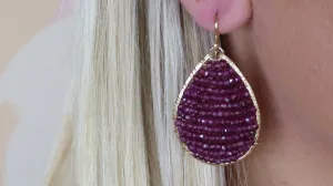 Posh Garnet Earrings