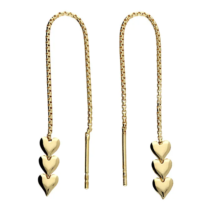 Priya Heart Threader Earrings