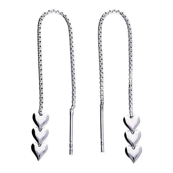 Priya Heart Threader Earrings