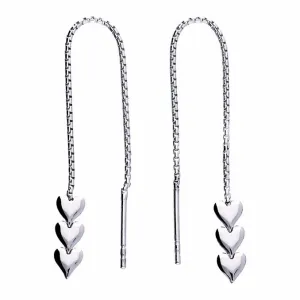 Priya Heart Threader Earrings