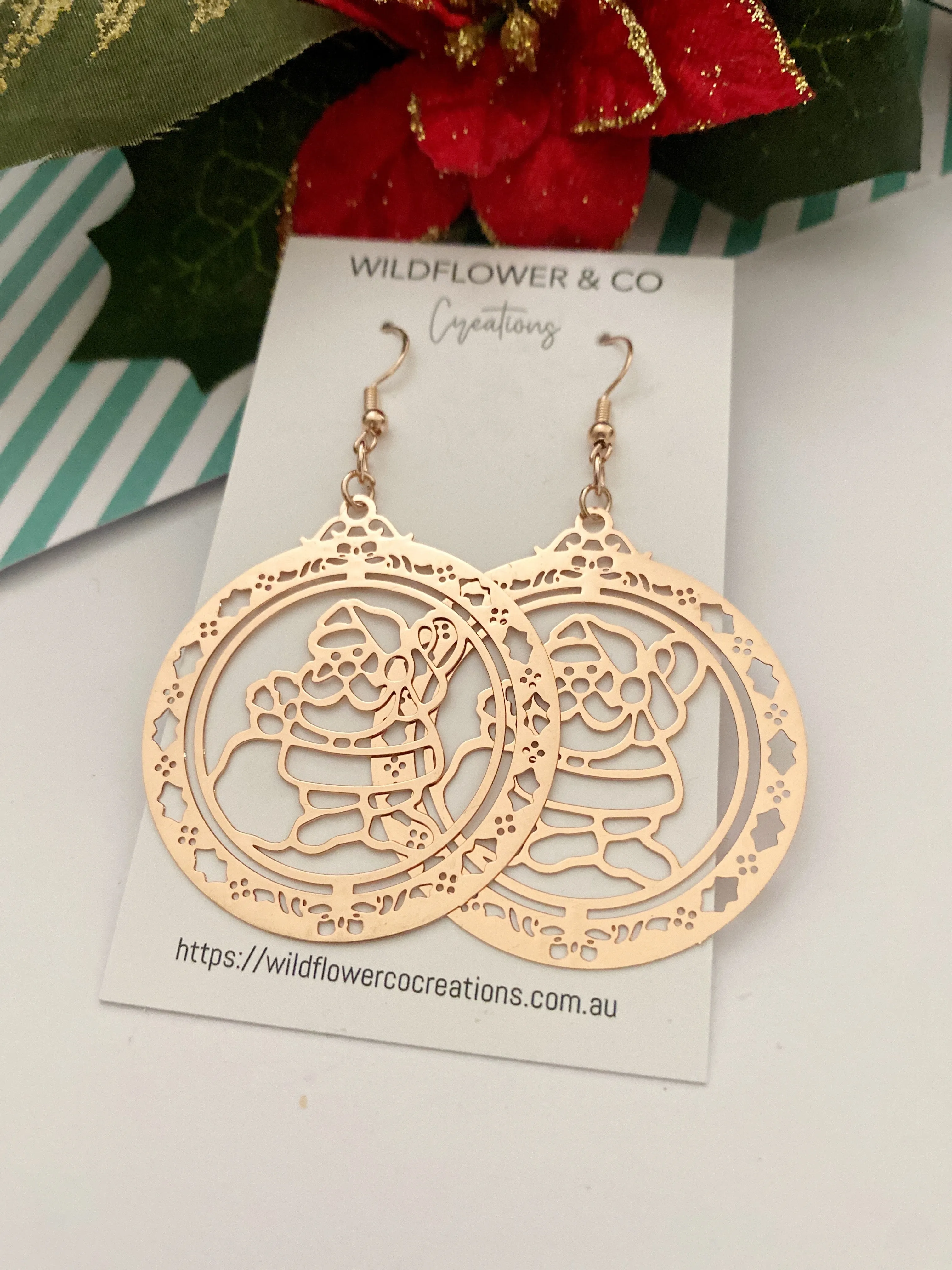 Santa Bauble Dangles
