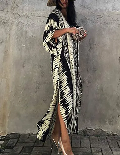 Short Sleeve Snake Pattern Swimsuit Cover-Up for Women