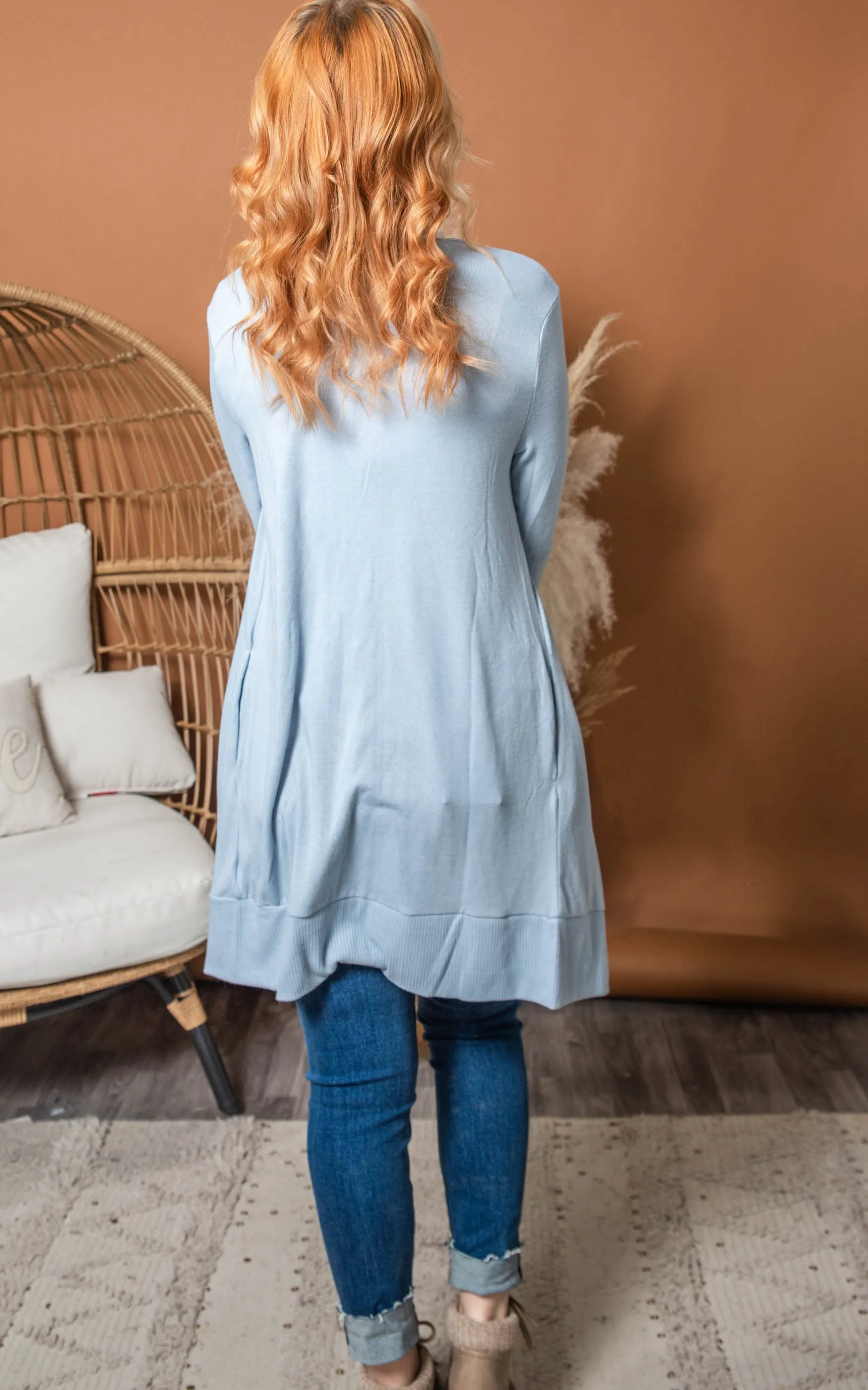 Simply Obsessed Long Snap Button Down Cardigan - Final Sale