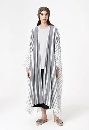 Stripes Grey Abaya