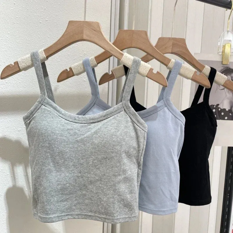 Stylish Women's Sleeveless Crop Top - Sexy Camisole & Tube Lingerie for Summer Fashion, Casual Basic Vest for Every Occasion