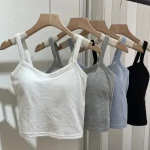 Stylish Women's Sleeveless Crop Top - Sexy Camisole & Tube Lingerie for Summer Fashion, Casual Basic Vest for Every Occasion
