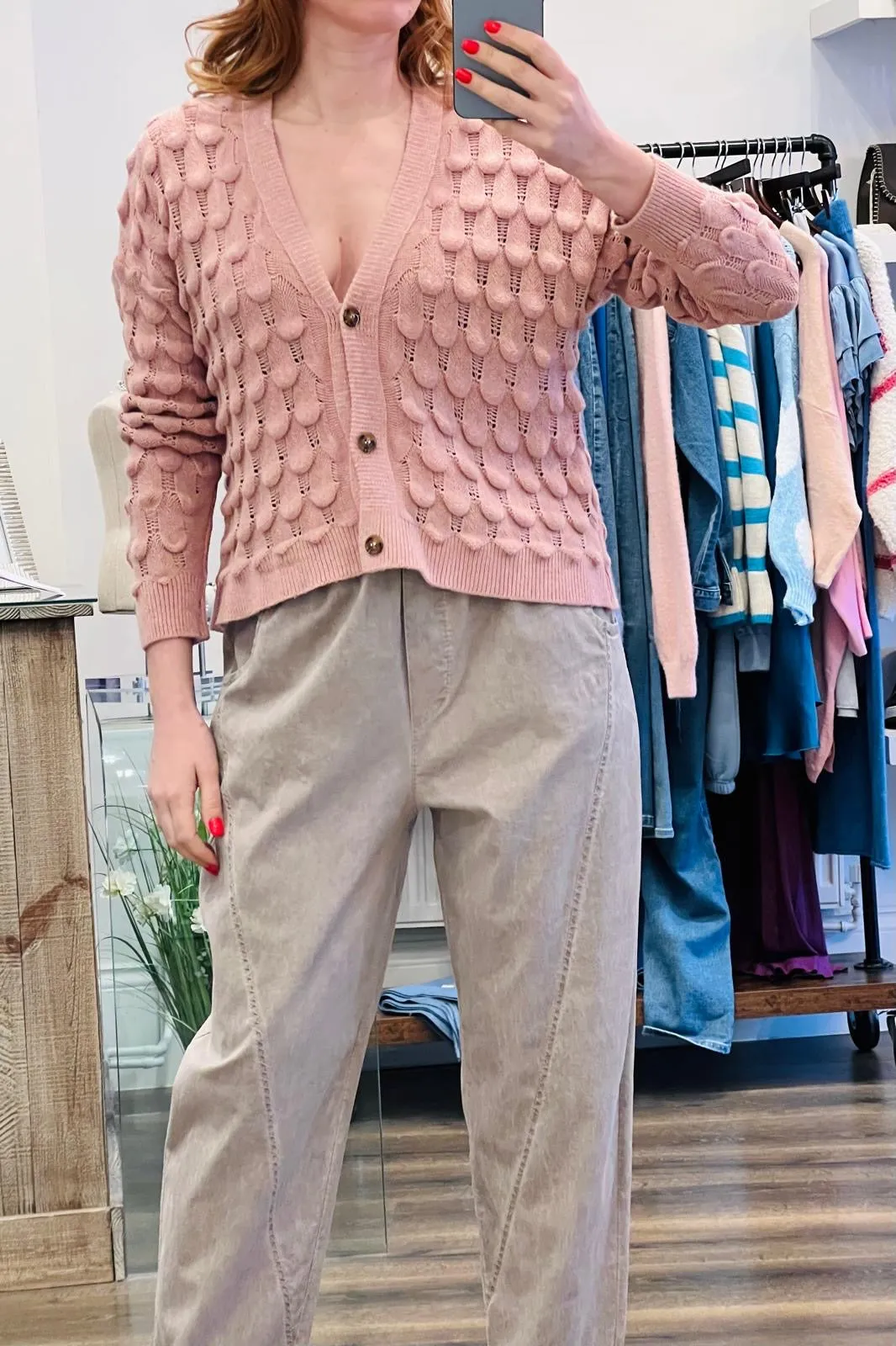 Textured Knit Cardigan
