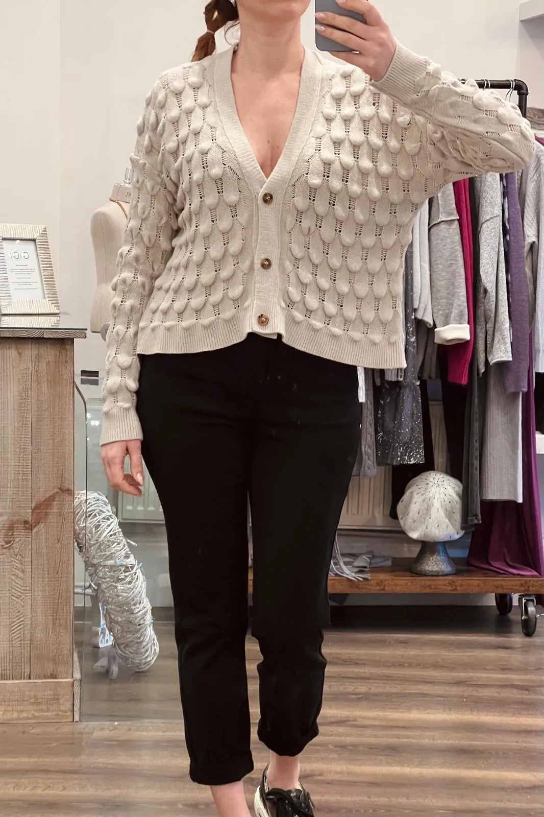 Textured Knit Cardigan