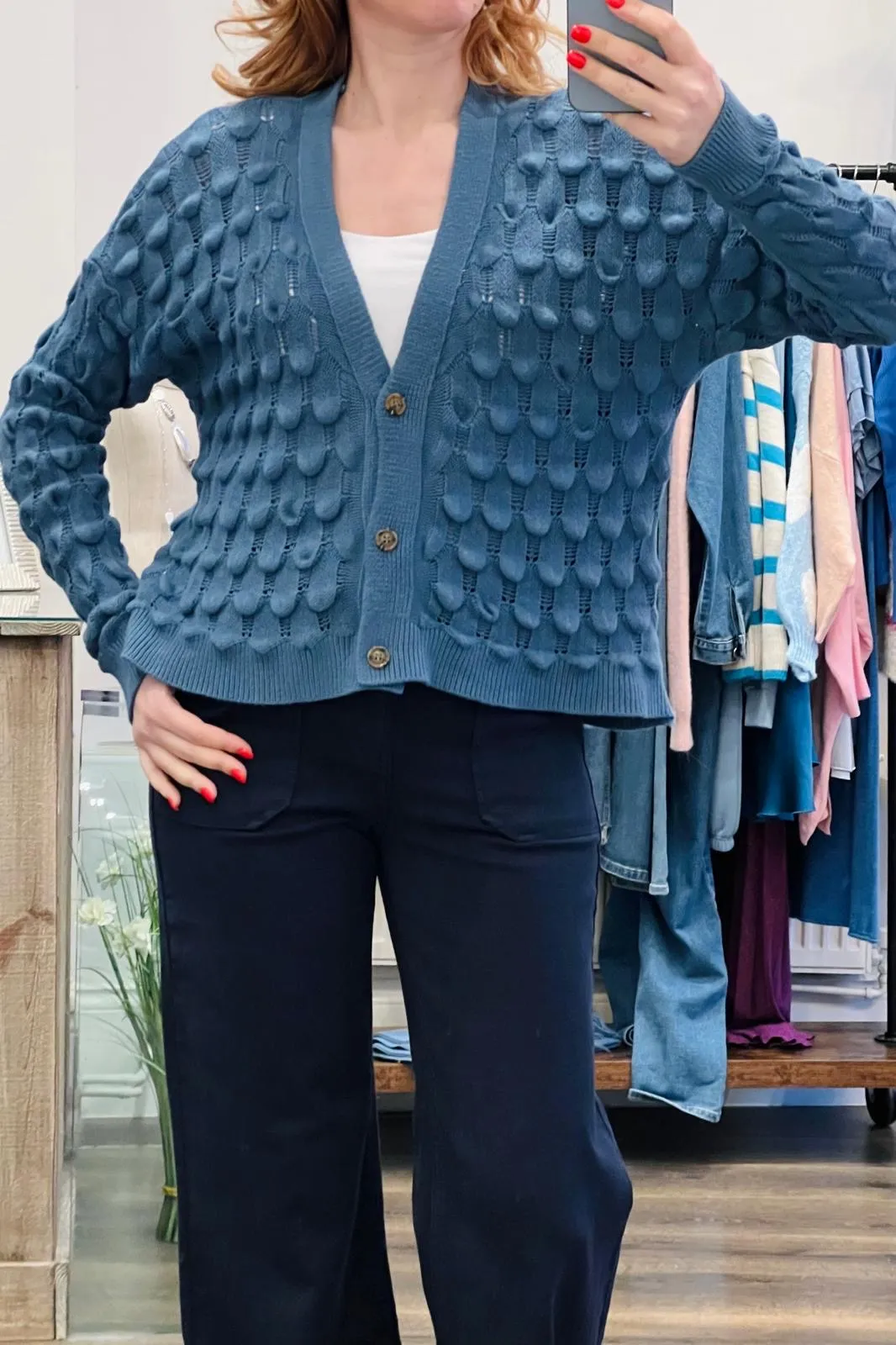 Textured Knit Cardigan