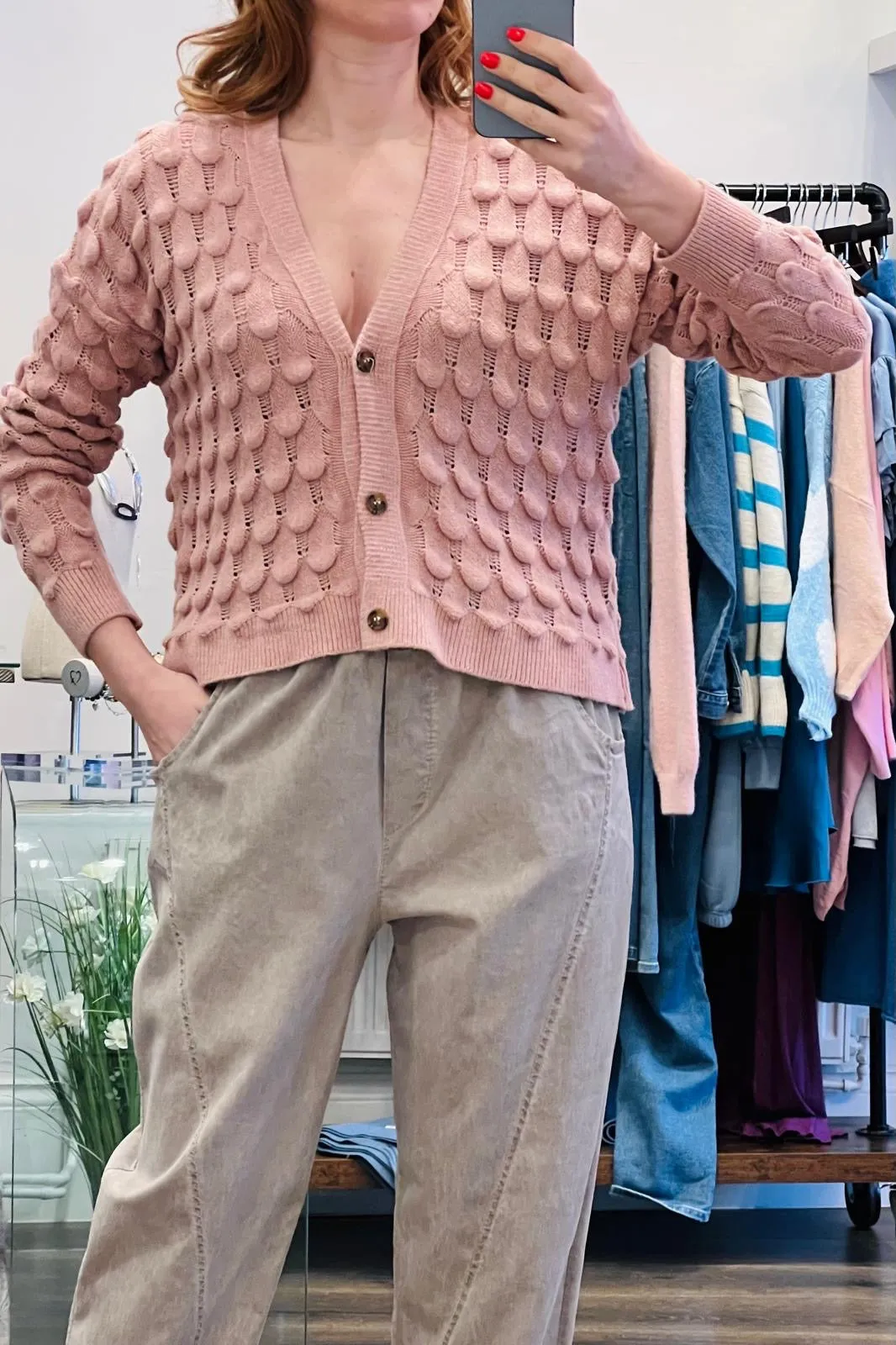 Textured Knit Cardigan