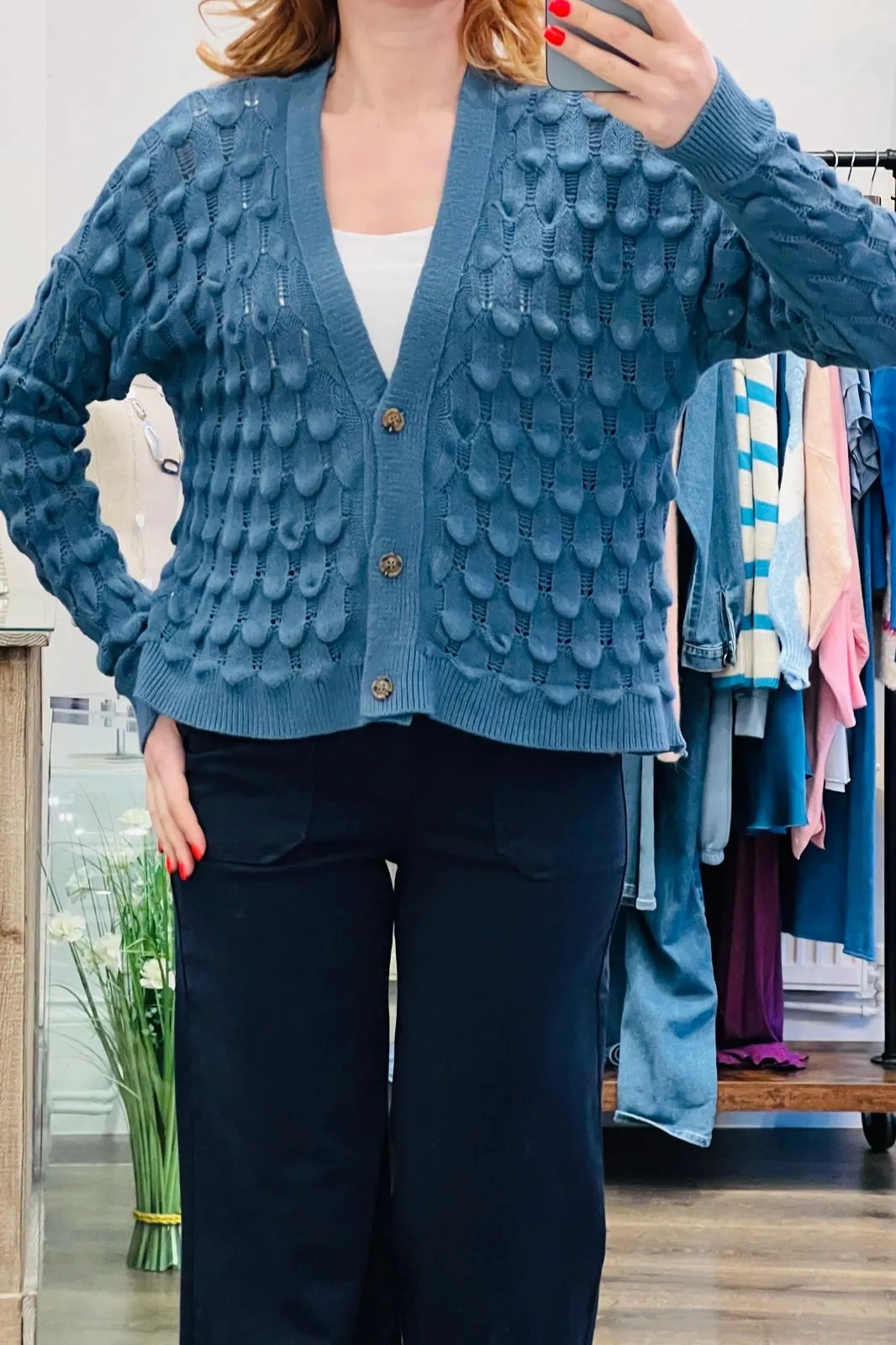Textured Knit Cardigan