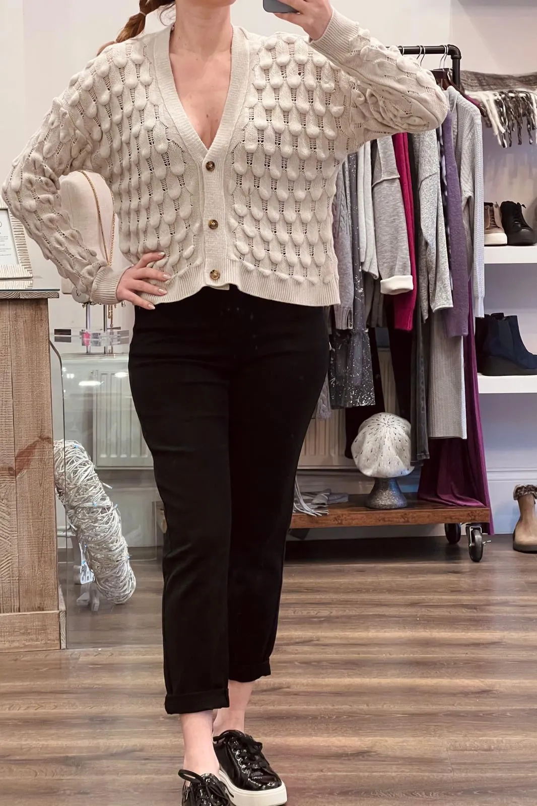 Textured Knit Cardigan