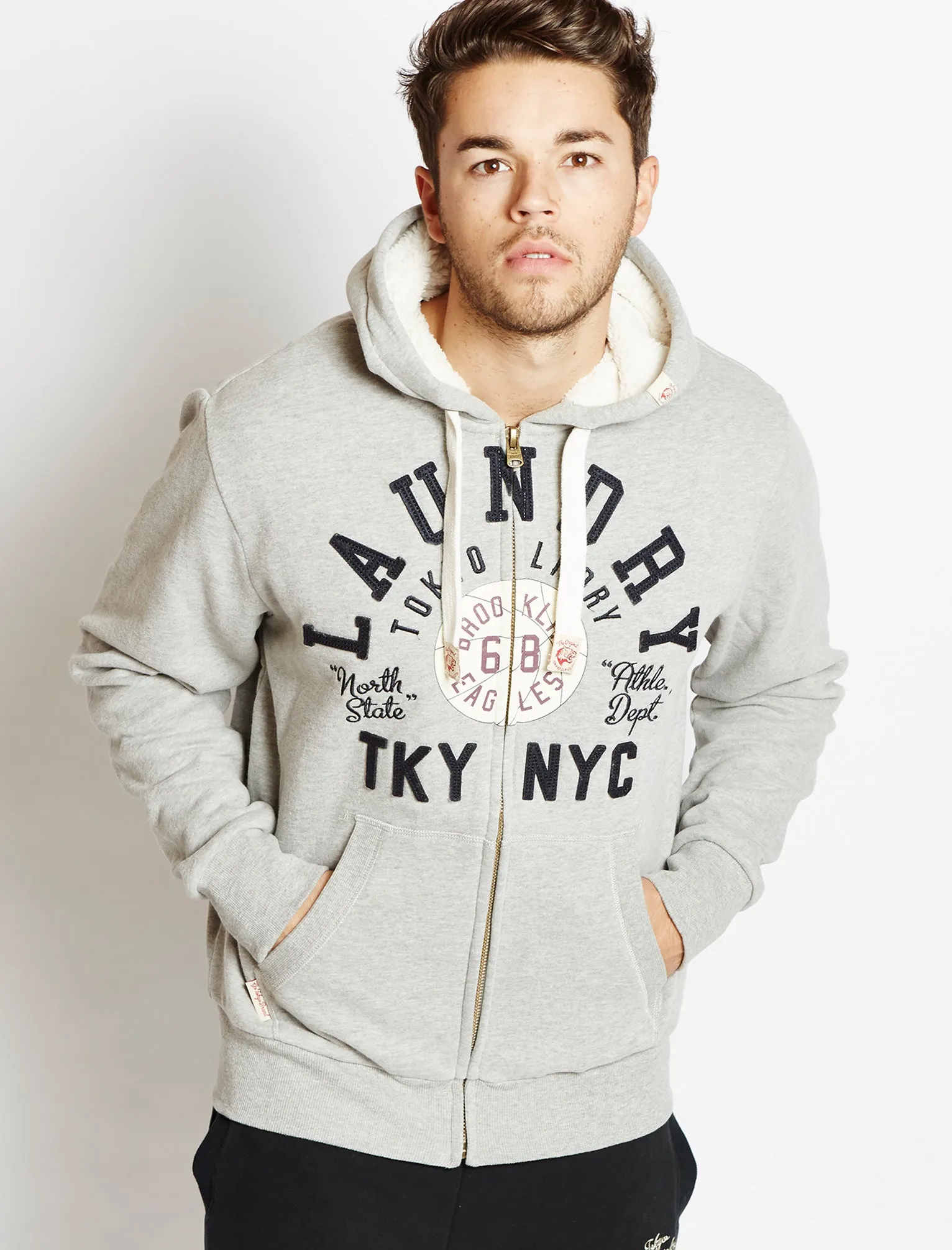 Tokyo Laundry Cottonwood grey hoodie