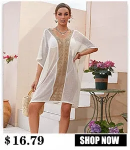 VenusFox Beach Dress 2021 New Kimonos Beachwear Hand-Woven Solid Color Women Swimwear For Bikini Cover Up