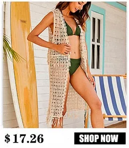 VenusFox Beach Dress 2021 New Kimonos Beachwear Hand-Woven Solid Color Women Swimwear For Bikini Cover Up