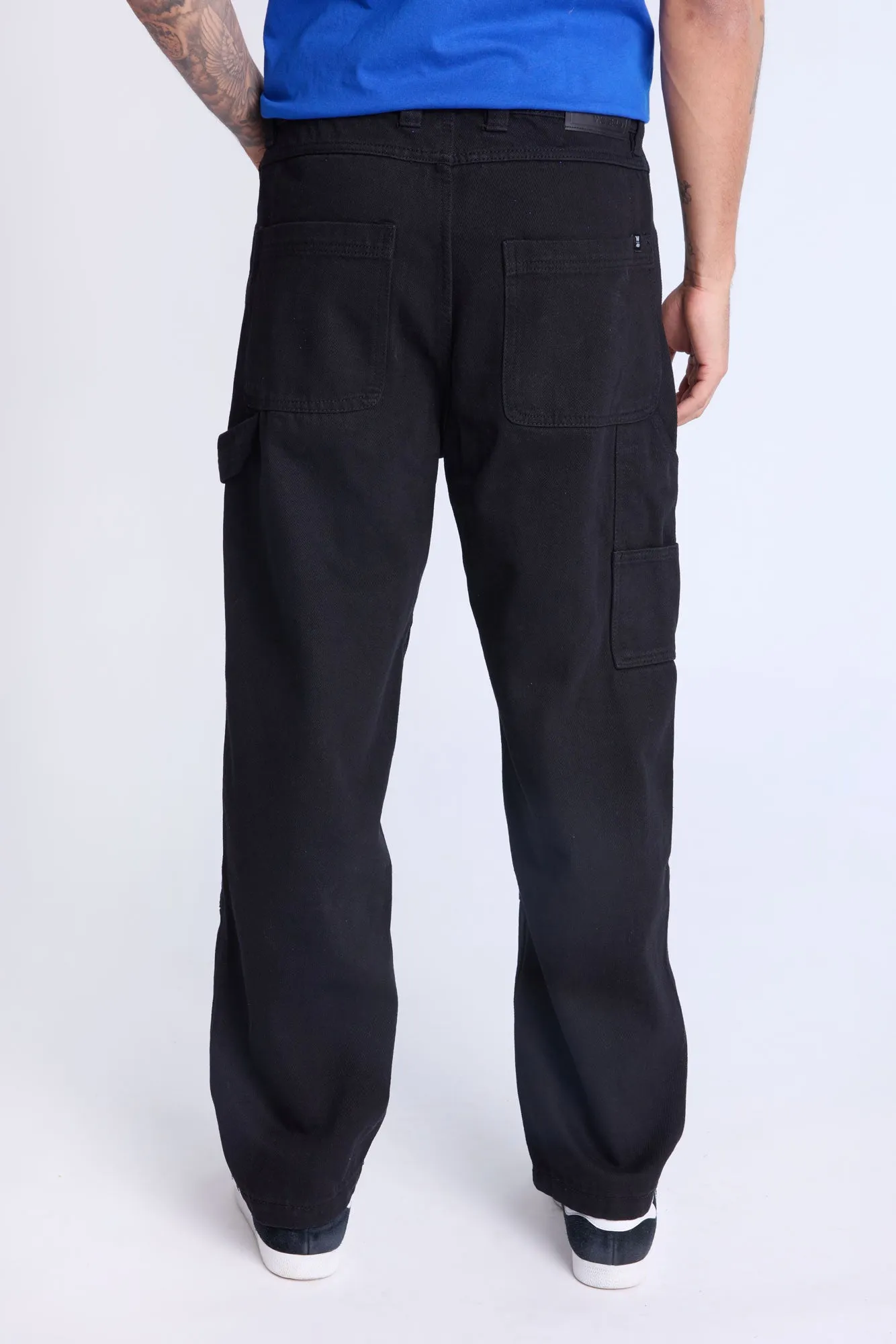 West49 Mens Black Carpenter Jeans