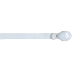 White Ostrich Leg Belt