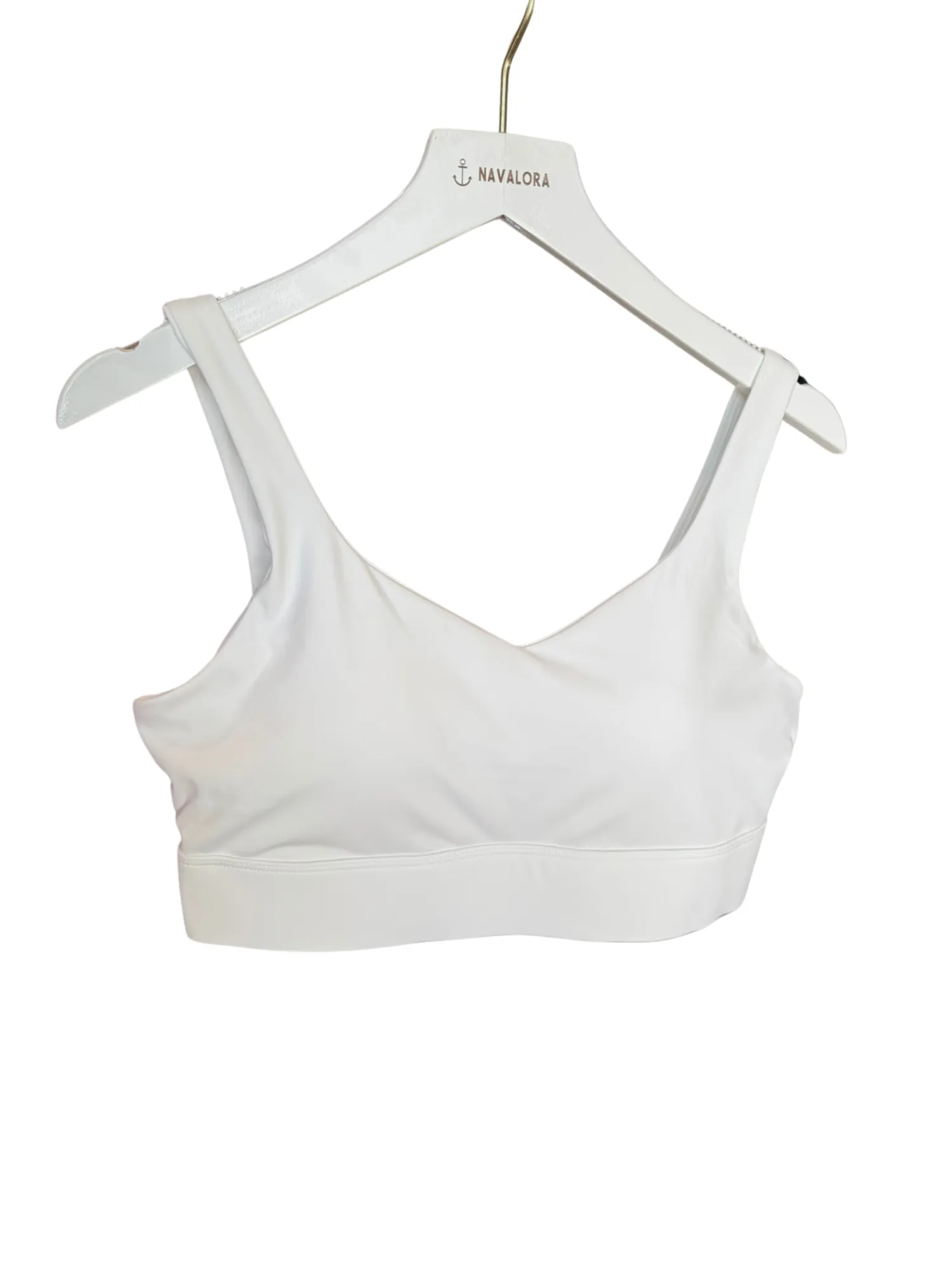 White "Melissa" Everyday Comfort Bra with Fixed Pads and Adjustable Band