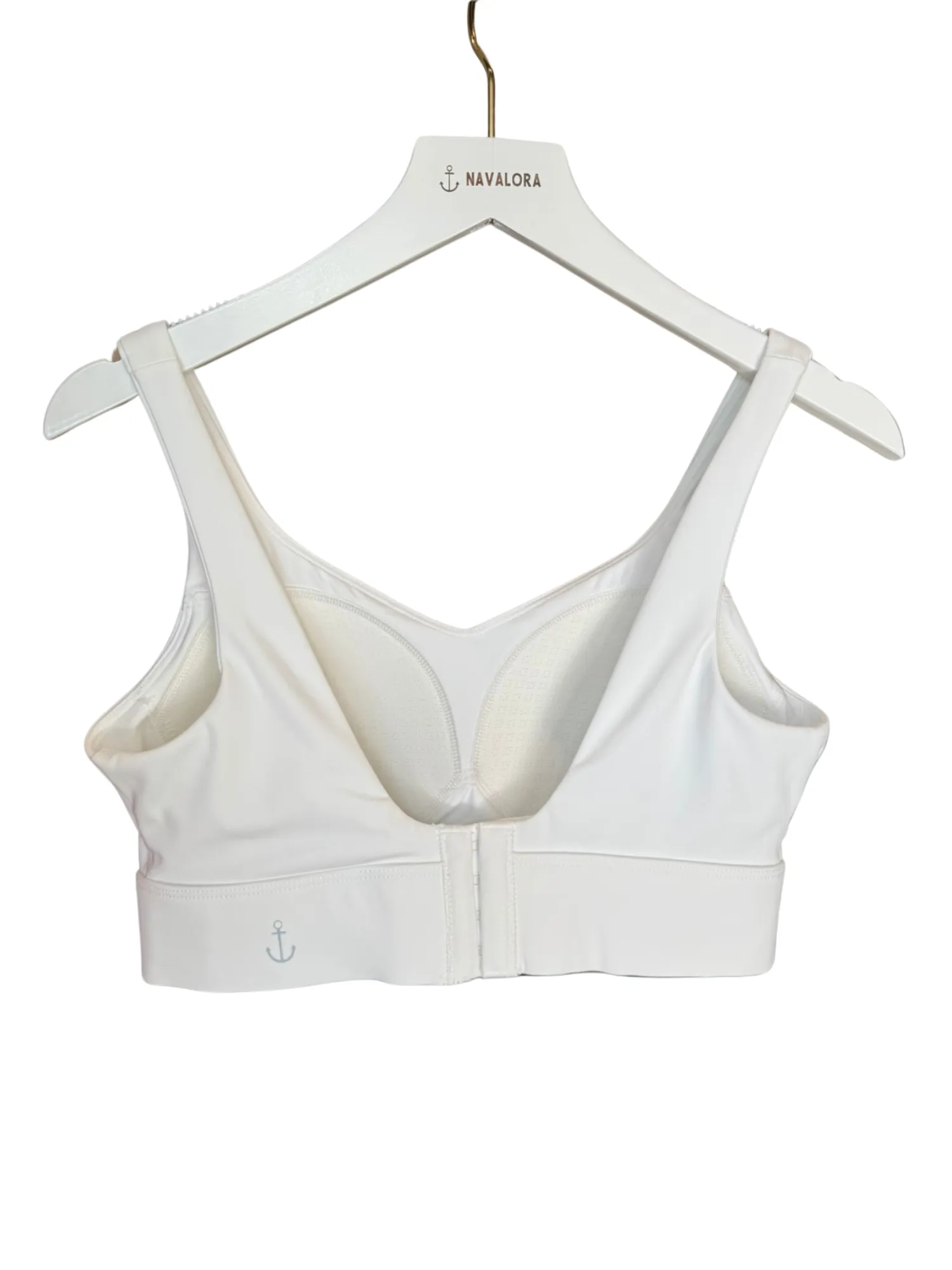 White "Melissa" Everyday Comfort Bra with Fixed Pads and Adjustable Band