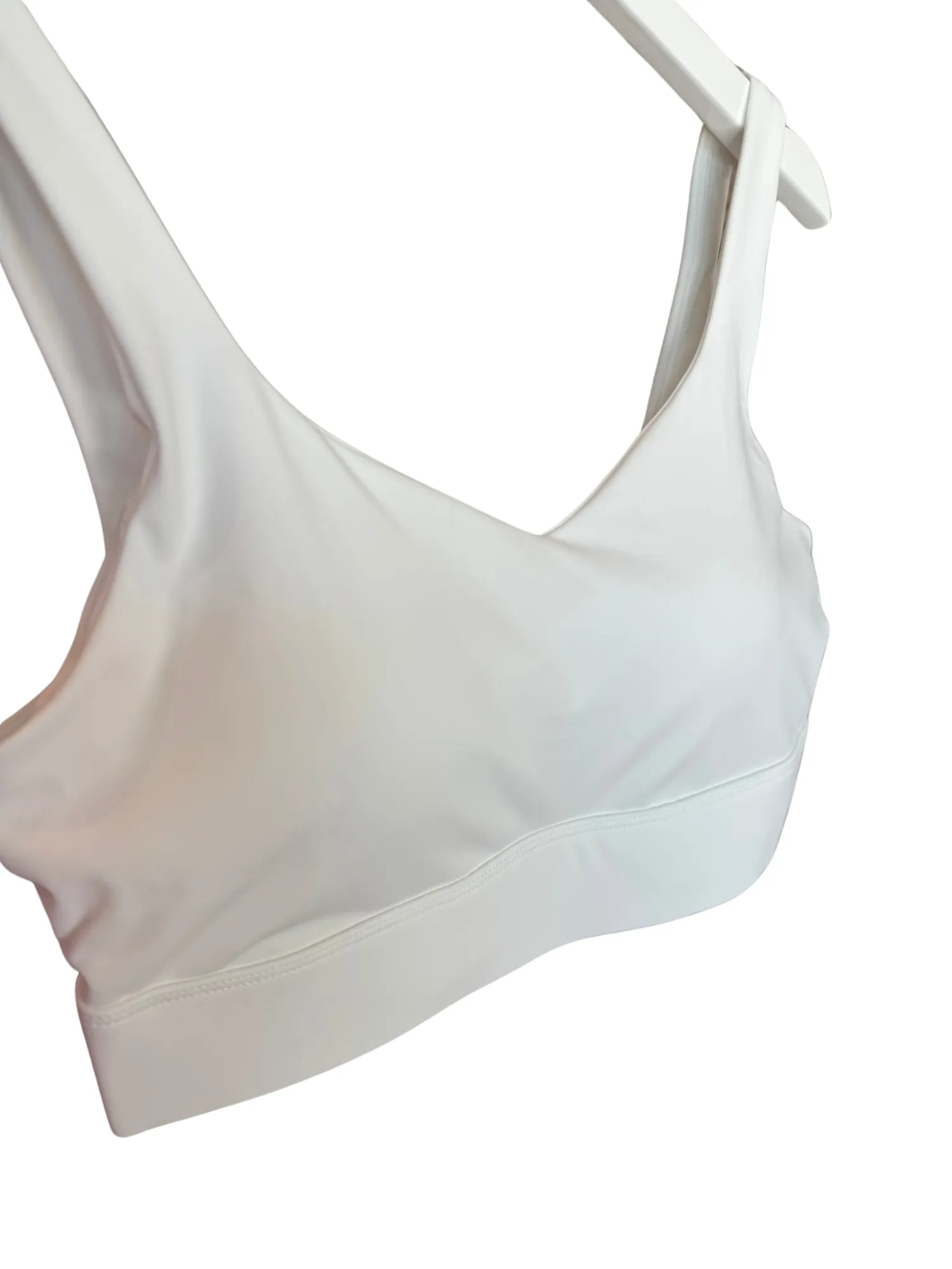 White "Melissa" Everyday Comfort Bra with Fixed Pads and Adjustable Band