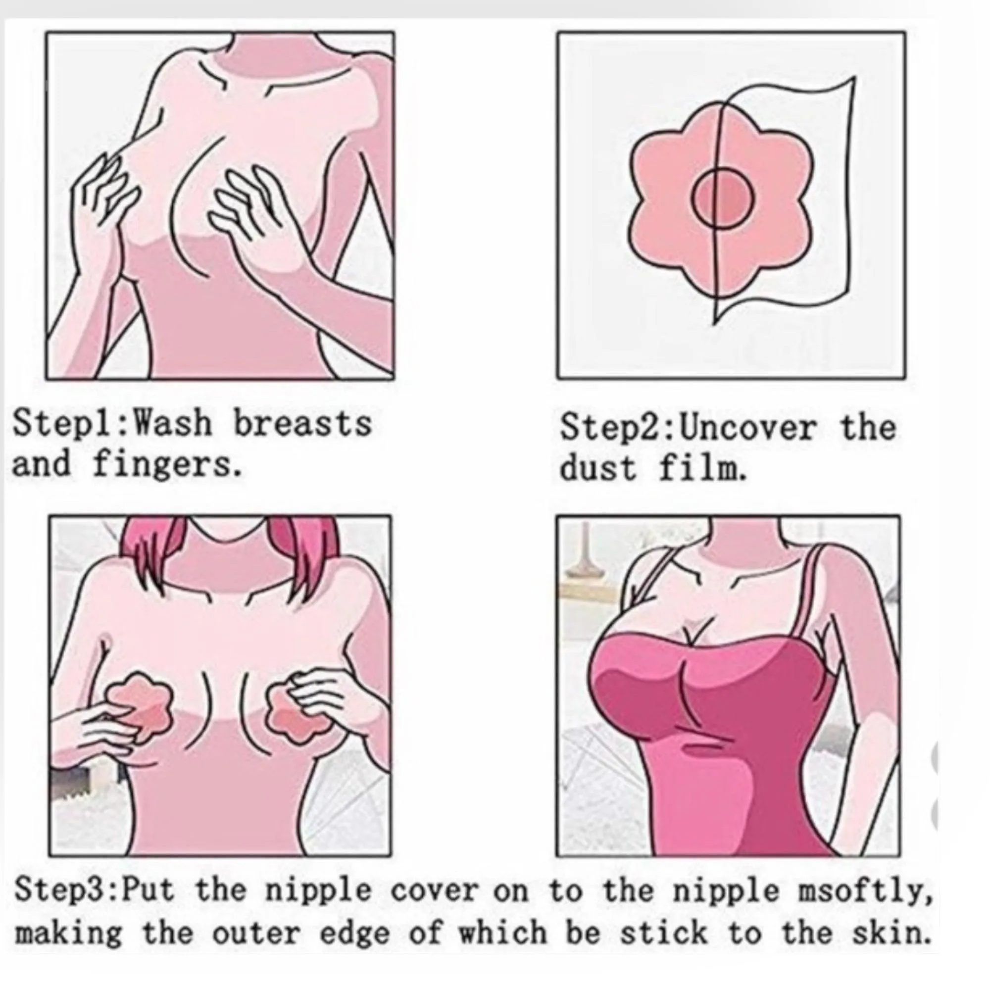 Women's Self Adhesive Cups Nude Bra