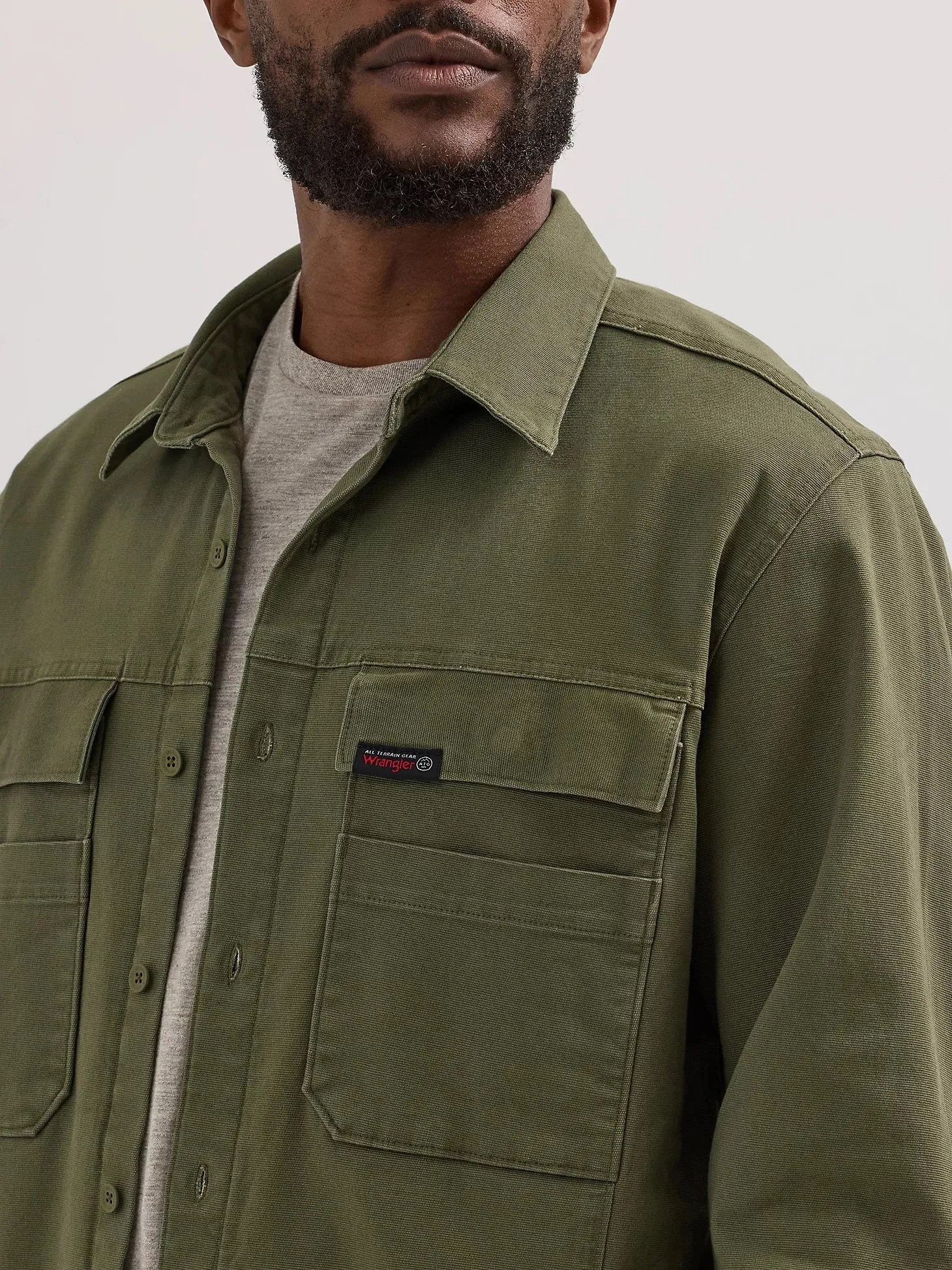 Wrangler Men's ATG Sierra 4-Chest Pocket Long Sleeve Shirt Jacket