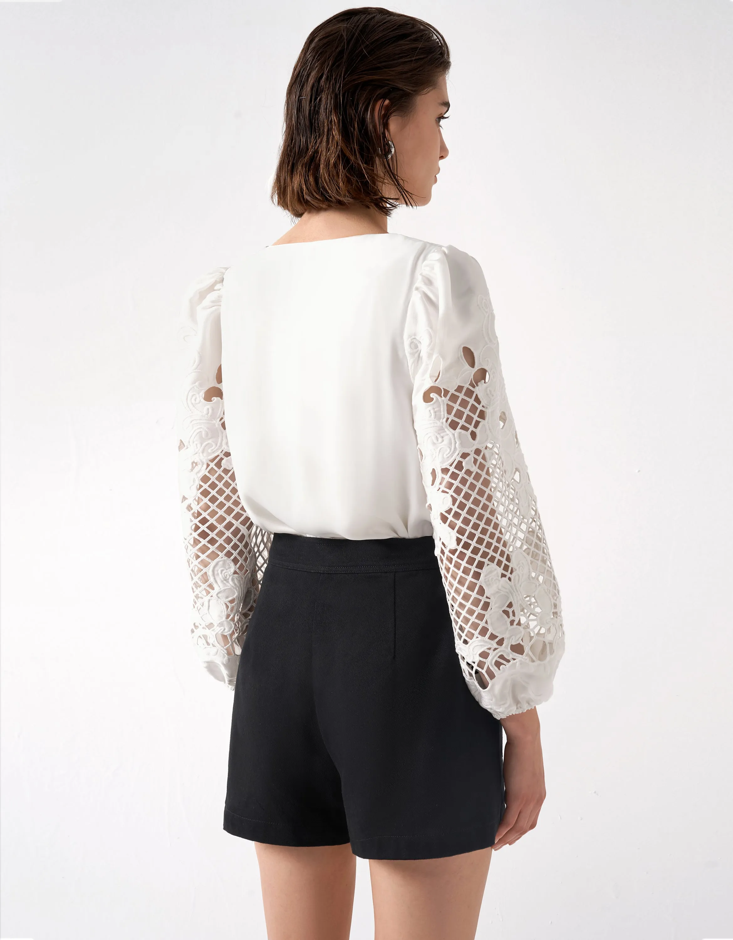 Zip Detail Shorts