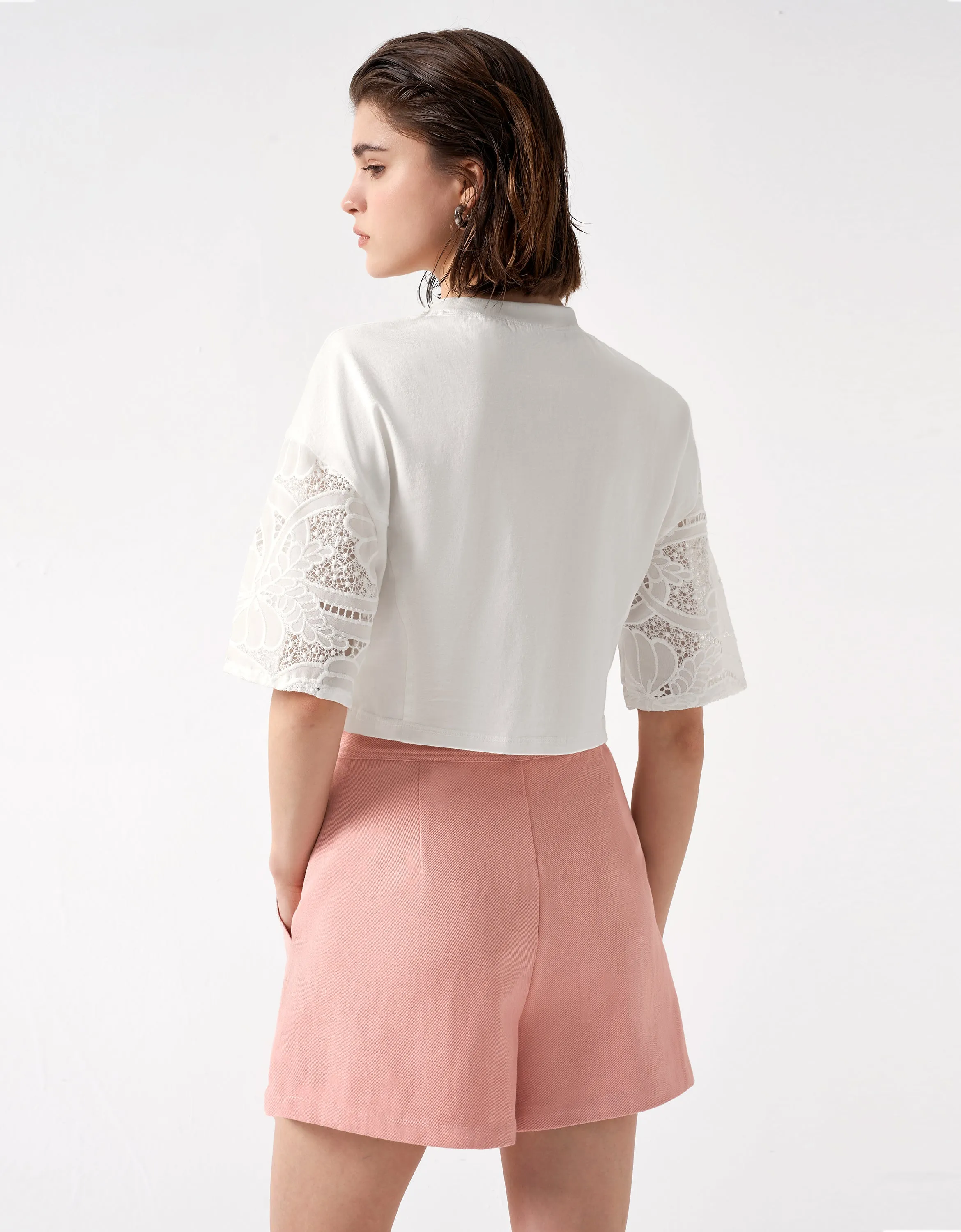 Zip Detail Shorts