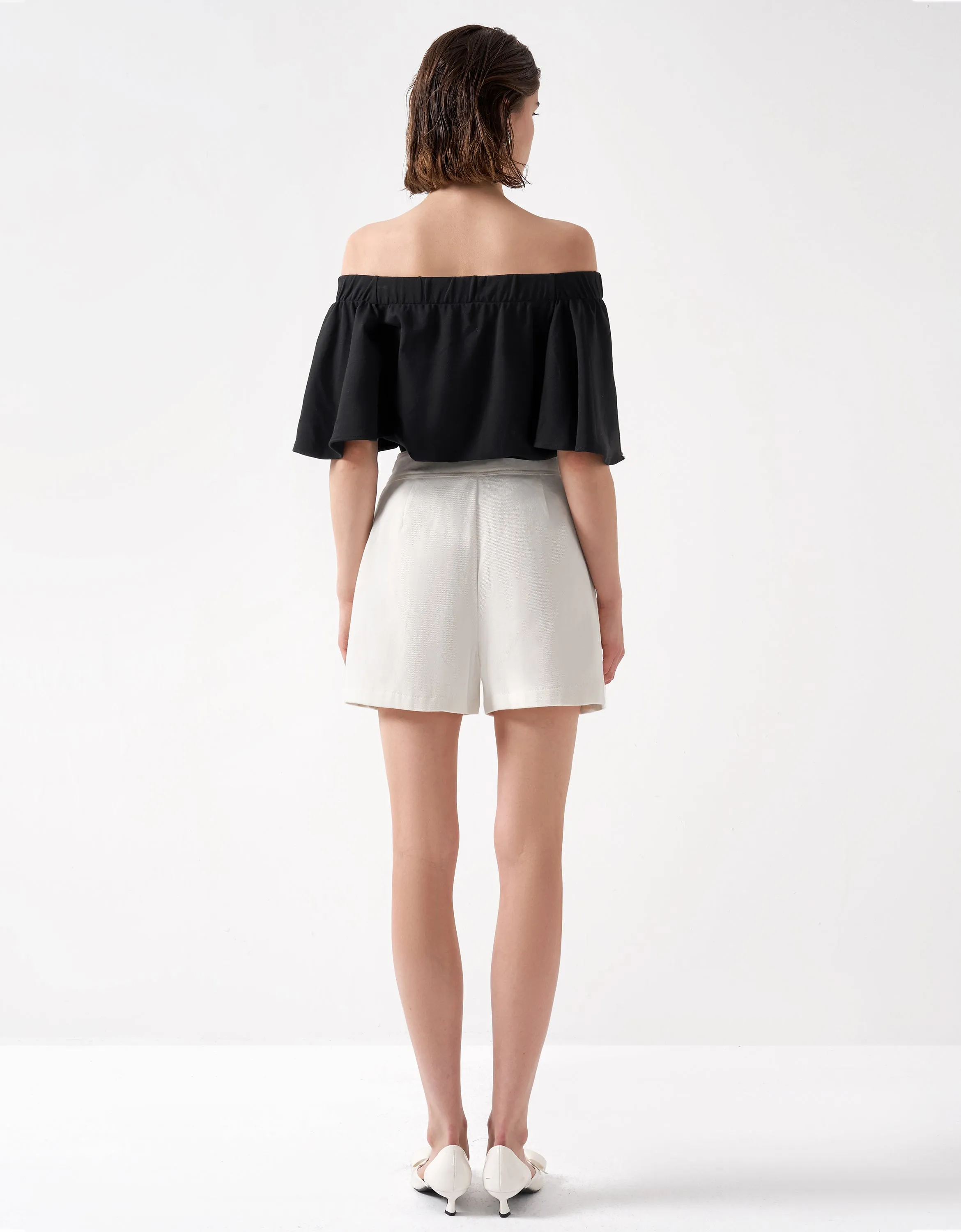 Zip Detail Shorts